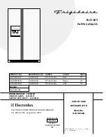 Предварительный просмотр 1 страницы Frigidaire GLHS234ZA Factory Parts Catalog