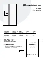 Frigidaire GLHS237ZA Factory Parts Catalog предпросмотр