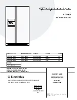 Предварительный просмотр 1 страницы Frigidaire GLHS264ZA Factory Parts Catalog