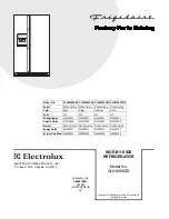 Предварительный просмотр 1 страницы Frigidaire GLHS268ZD Factory Parts Catalog