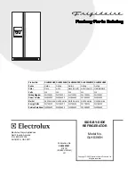 Frigidaire GLHS39EH Service Data Sheet предпросмотр