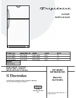 Frigidaire GLHT214RA Factory Parts Catalog preview