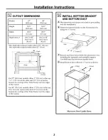 Preview for 2 page of Frigidaire GLMB186CB1 Installation Instructions