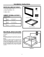 Предварительный просмотр 2 страницы Frigidaire GLMB209D Installation Instructions Manual