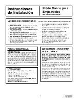 Предварительный просмотр 5 страницы Frigidaire GLMB209D Installation Instructions Manual