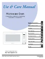 Preview for 1 page of Frigidaire GLMB209DB Use & Care Manual