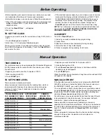 Preview for 9 page of Frigidaire GLMB209DB Use & Care Manual