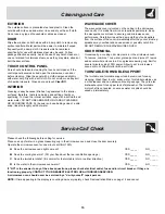 Preview for 15 page of Frigidaire GLMB209DB Use & Care Manual