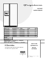 Frigidaire GLRS234ZA Factory Parts Catalog предпросмотр