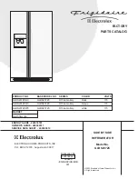 Frigidaire GLRS237ZC Factory Parts Catalog предпросмотр