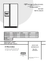 Frigidaire GLRS267ZC Factory Parts Catalog предпросмотр