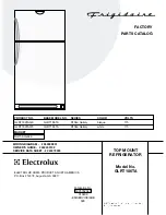 Предварительный просмотр 1 страницы Frigidaire GLRT186TA Factory Parts Catalog