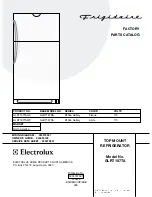 Предварительный просмотр 1 страницы Frigidaire GLRT187TA Factory Parts Catalog