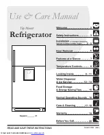 Frigidaire GLRT188WDB6 Use & Care Manual предпросмотр