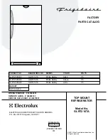 Frigidaire GLRT216TA Factory Parts Catalog предпросмотр