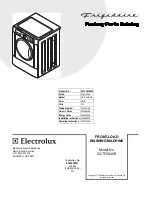 Предварительный просмотр 1 страницы Frigidaire GLTF2940ES Factory Parts Catalog