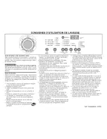 Предварительный просмотр 4 страницы Frigidaire GLTF2940FS - 3.5 cu. Ft. Front Load Washer Operating Instructions Manual