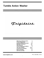 Preview for 1 page of Frigidaire GLTR1670AS0 Manual