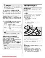 Предварительный просмотр 89 страницы Frigidaire GLVC 25V7 Use & Care Manual