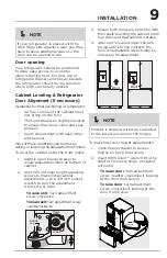 Предварительный просмотр 9 страницы Frigidaire GRFC2353AD Use & Care Manual