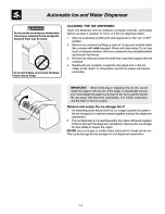 Preview for 14 page of Frigidaire GS23HSZBB0 Use & Care Manual