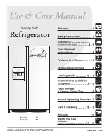 Frigidaire GTG130PANR Use And Care Manual предпросмотр