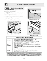 Предварительный просмотр 19 страницы Frigidaire GTG130PANR Use And Care Manual