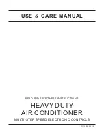 Preview for 1 page of Frigidaire HEAVY DUTY AIR CONDITIONER Use & Care Manual