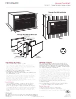 Preview for 3 page of Frigidaire Home Comfort
FRA08EHT1 Specifications