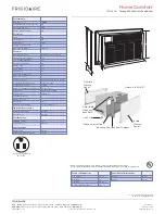 Preview for 2 page of Frigidaire Home Comfort FRA106HT1 Product Specifications