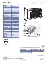 Preview for 2 page of Frigidaire Home Comfort FRA106HT2 Product Specifications