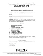 Preview for 25 page of Frigidaire K021302 Owner'S Manual