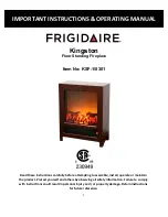 Preview for 1 page of Frigidaire Kingston KSF-1 Instructions & Operating Manual