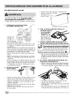 Preview for 52 page of Frigidaire Laundry Center Use & Care Manual