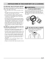 Preview for 57 page of Frigidaire Laundry Center Use & Care Manual