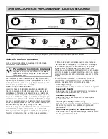 Preview for 62 page of Frigidaire Laundry Center Use & Care Manual