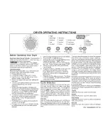 Frigidaire LCGQ2152FE0 Operating Instructions Manual preview