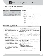 Preview for 9 page of Frigidaire LEVM30FE Use And Care Manual