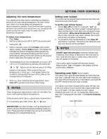 Preview for 17 page of Frigidaire LFEF3016NBA Use & Care Manual