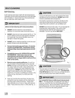 Preview for 18 page of Frigidaire LFEF3016NBA Use & Care Manual