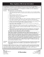 Preview for 10 page of Frigidaire LFEV30FE Use And Care Manual