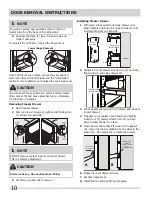 Предварительный просмотр 10 страницы Frigidaire LGHN2844ME Use & Care Manual