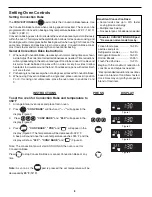 Preview for 8 page of Frigidaire LOWER OVEN Function Manual