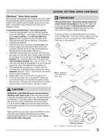 Предварительный просмотр 9 страницы Frigidaire LPGF3091KSA Use & Care Manual