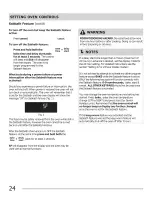 Предварительный просмотр 24 страницы Frigidaire LPGF3091KSA Use & Care Manual