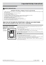 Предварительный просмотр 3 страницы Frigidaire LRA08PZU1 Use And Care Manual