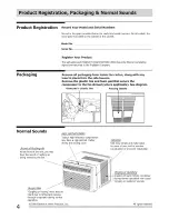 Preview for 4 page of Frigidaire LRA08PZU110 Use & Care Manual