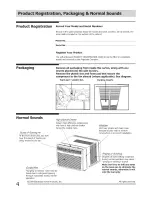 Preview for 4 page of Frigidaire LRA08PZU114 Use & Care Manual