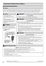 Preview for 2 page of Frigidaire LRA107BU1 Use And Care Manual