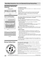 Preview for 10 page of Frigidaire LRA107BU110 Use & Care Manual